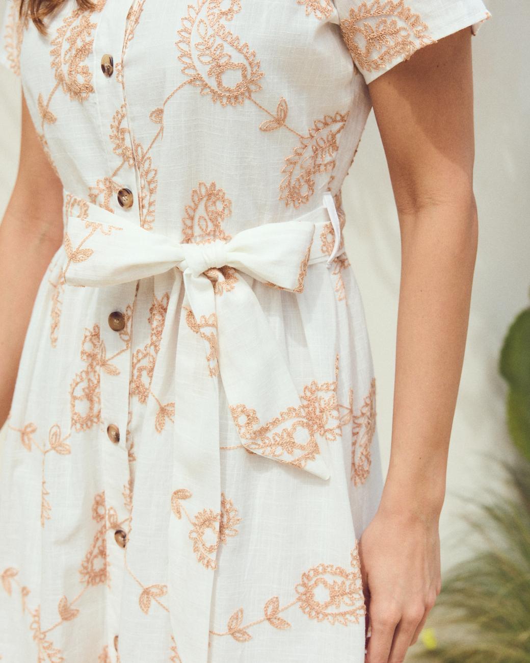 Einfarbiges Kleid Elaisa
