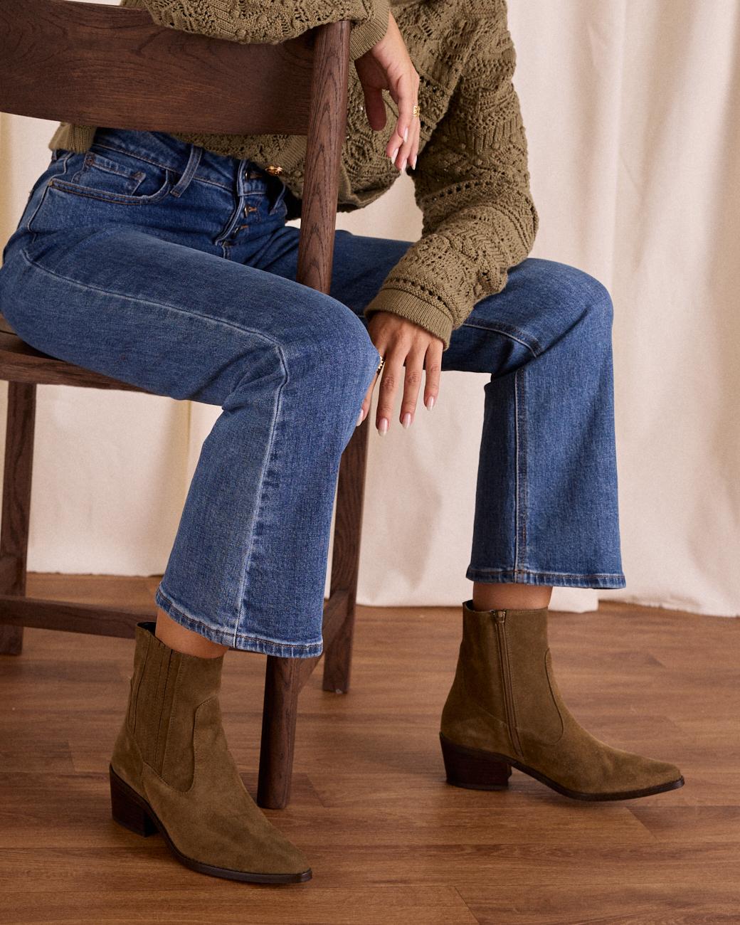 Chelsea Stiefeletten mit Absatz
