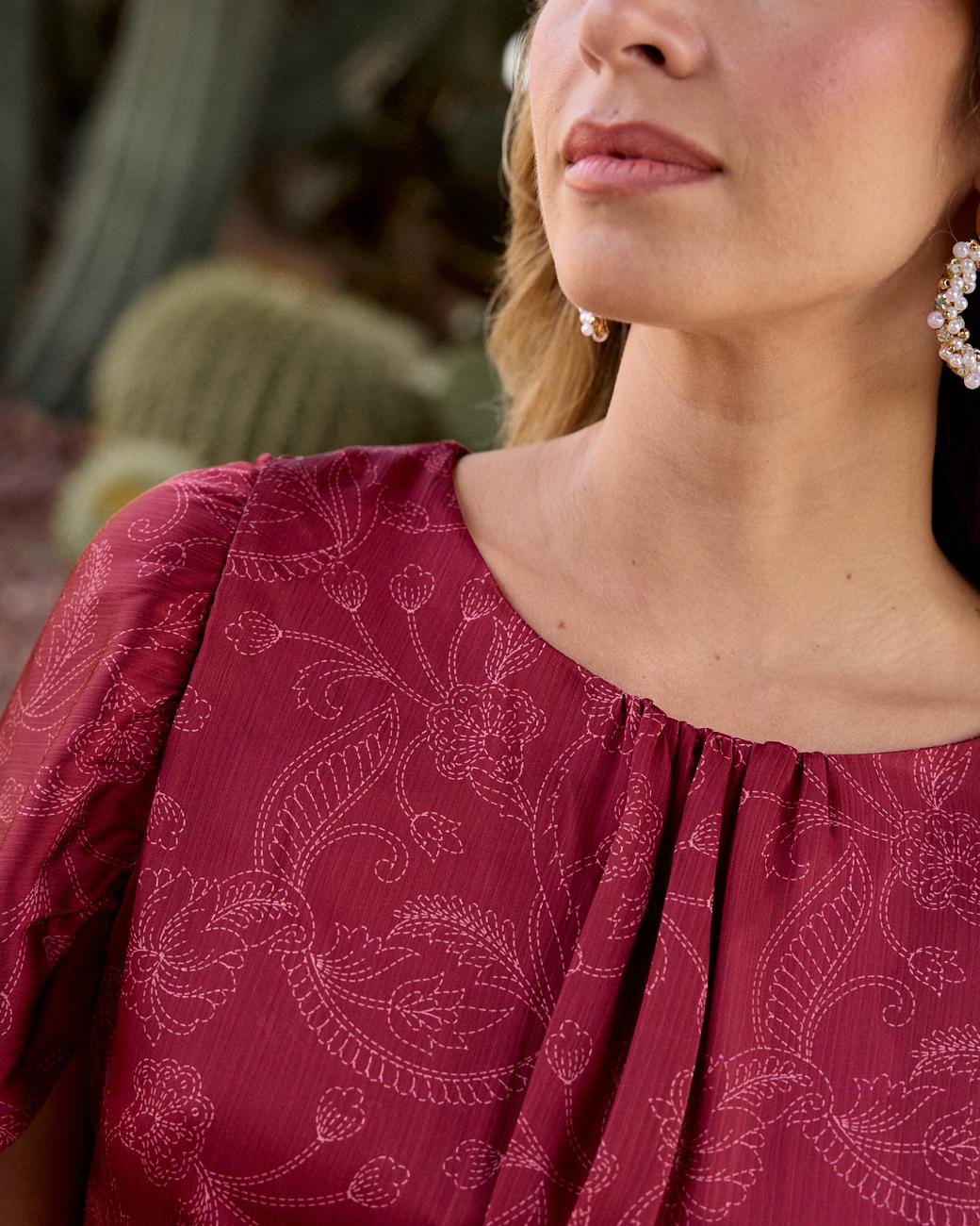 Bedrucktes Kleid Cirene