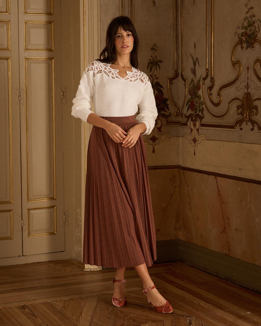 Weißer Jersey Lorena