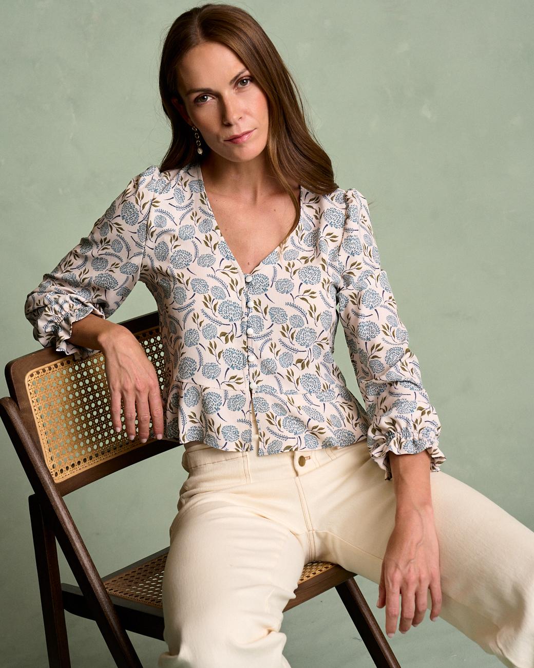 Bluse mit Muster Esther