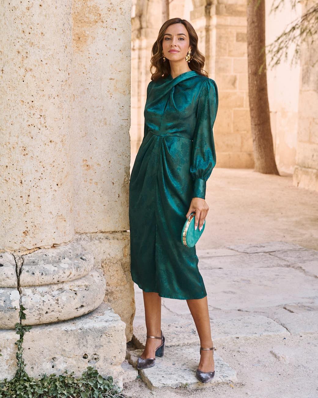Überkreuztes Kleid Dorinada