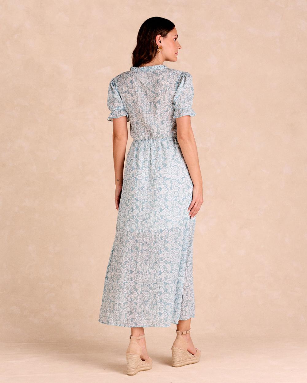 Langes Kleid Eukalyptus