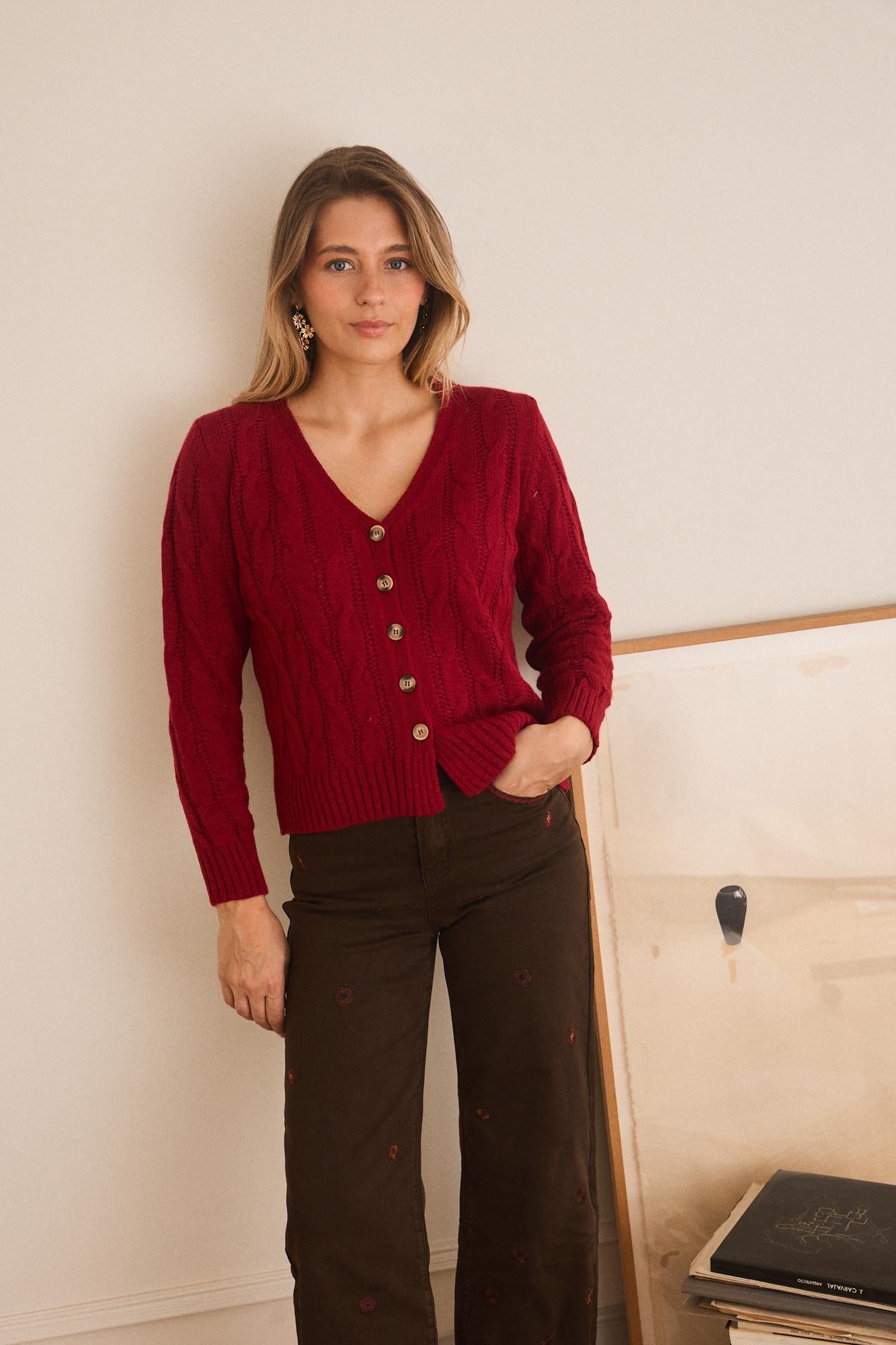 Cardigan mit Knöpfen Ingrid