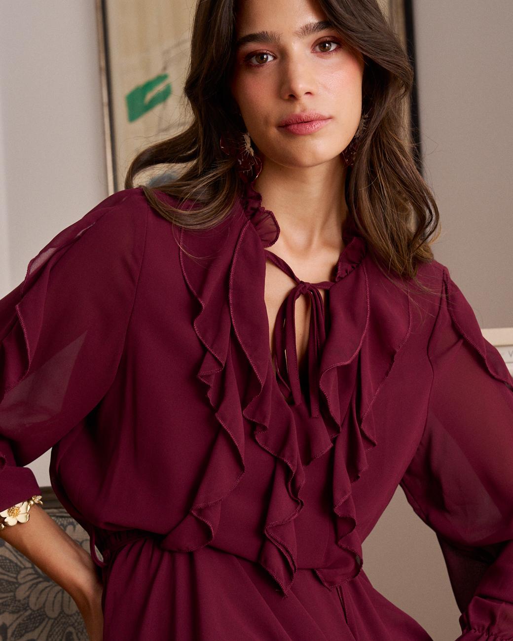 Kleid mit Volants Vivi