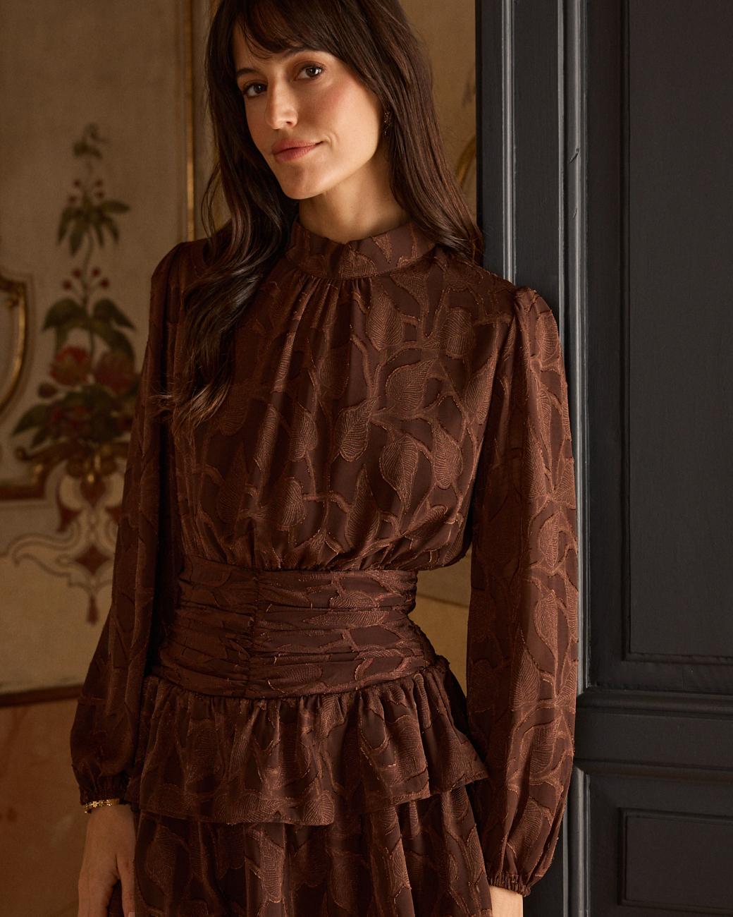 Kleid mit Stehkragen Marian