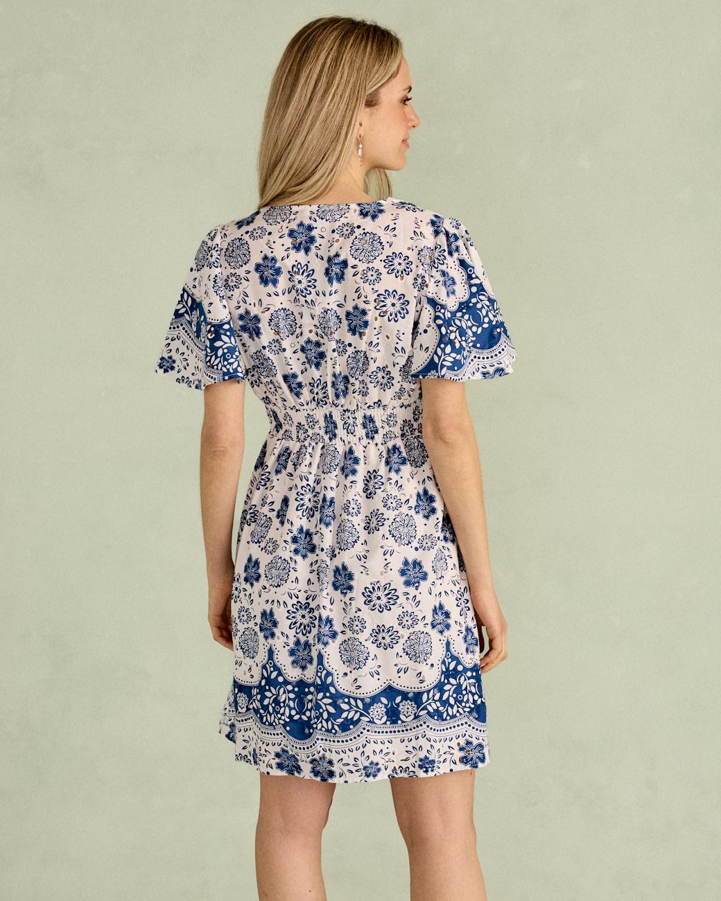 Kurzes Kleid mit Blumenmuster Milia