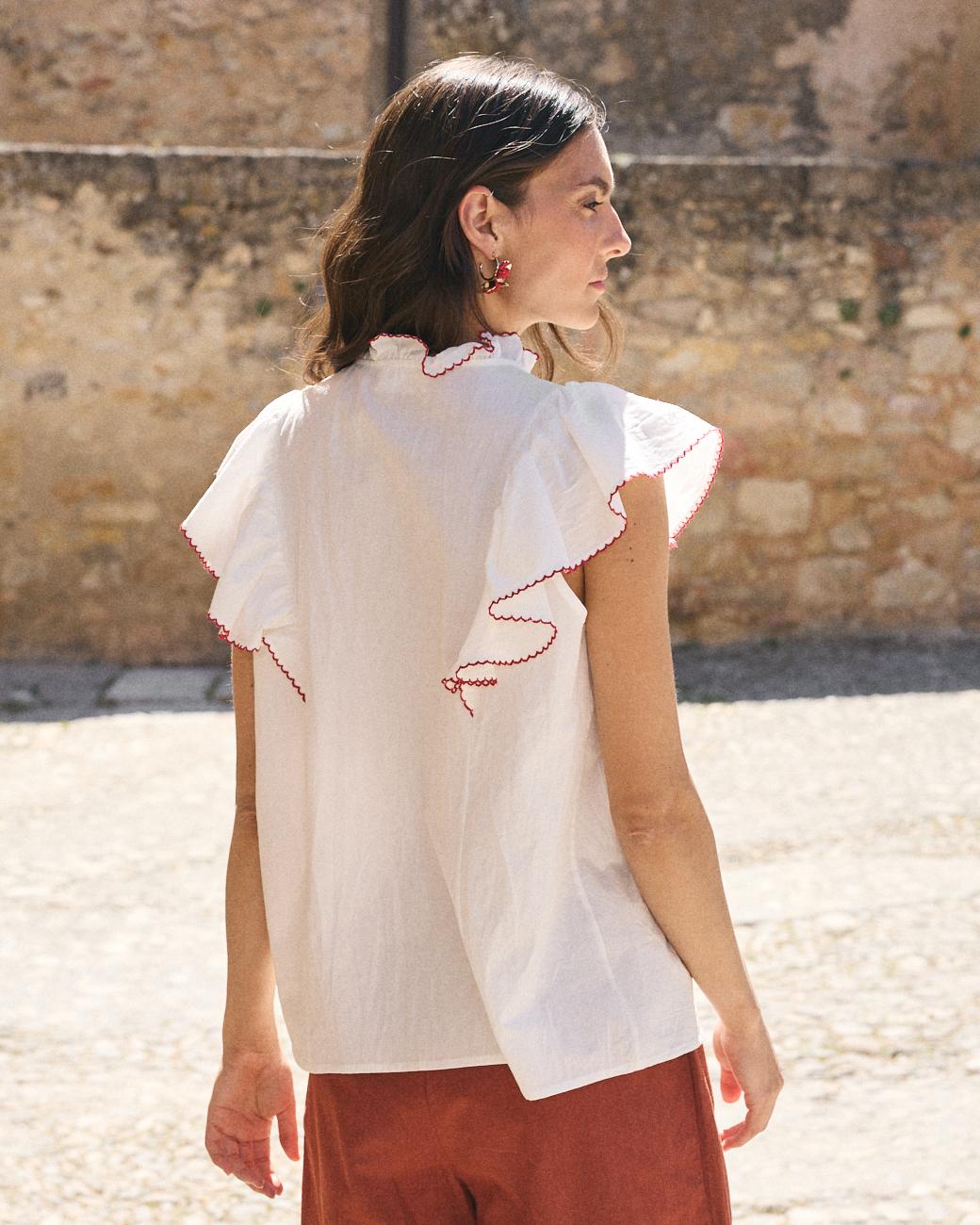 Bluse mit Glockenärmel Flaria