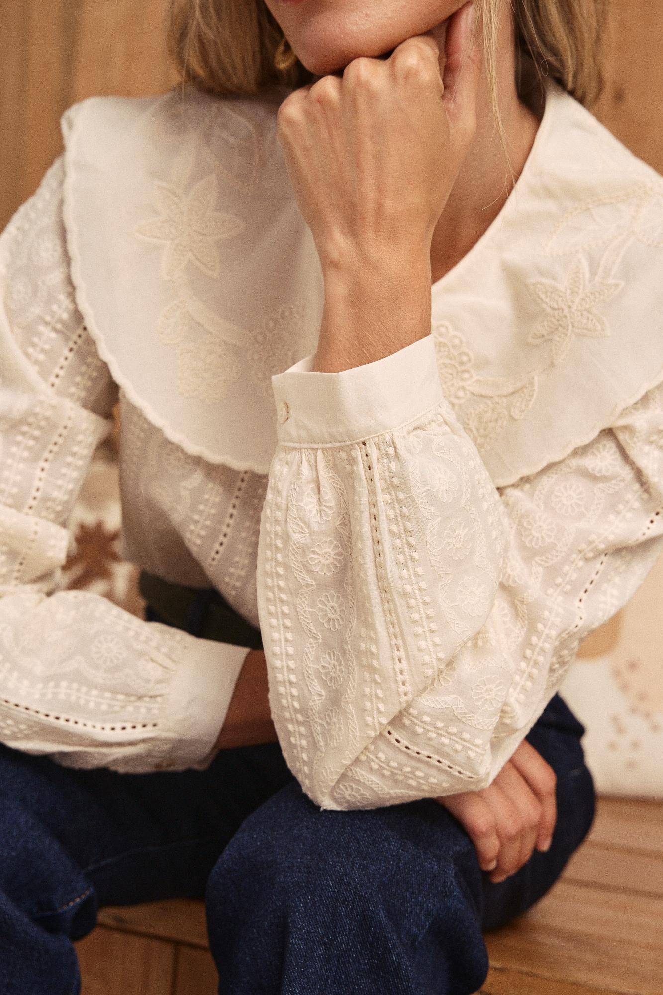 Bluse mit Kragen Genoveva