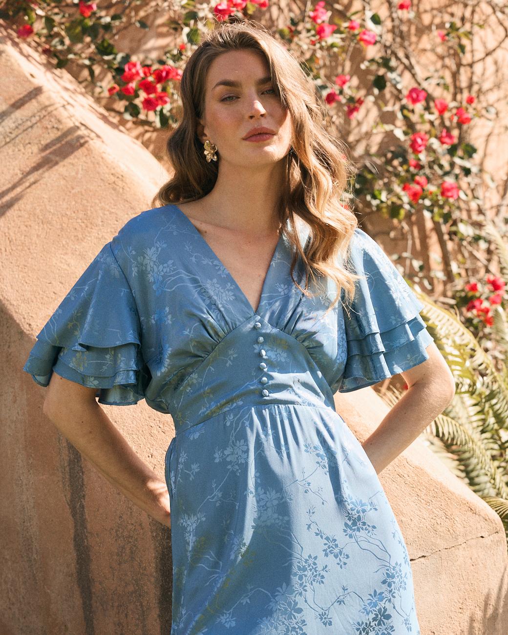 Celigny Kleid mit Knöpfen