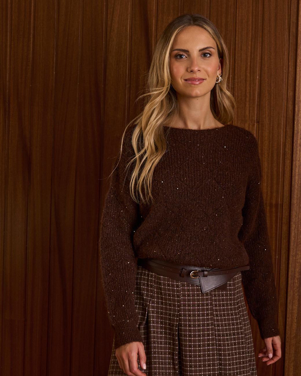 Lurex-Pullover Elsa