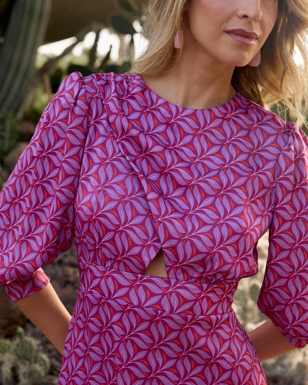 Bedrucktes Kleid Maraba