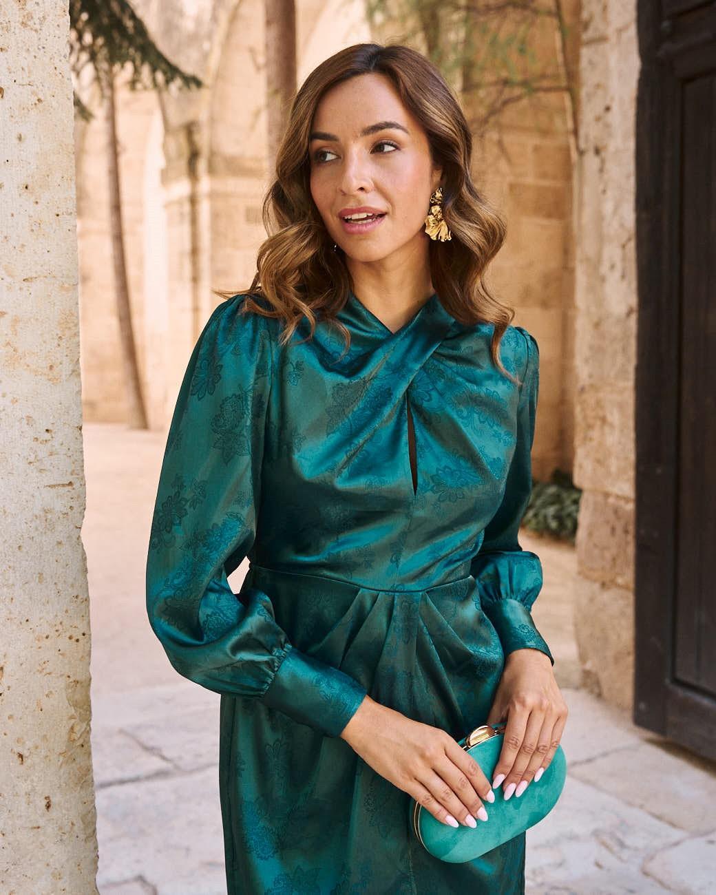 Überkreuztes Kleid Dorinada