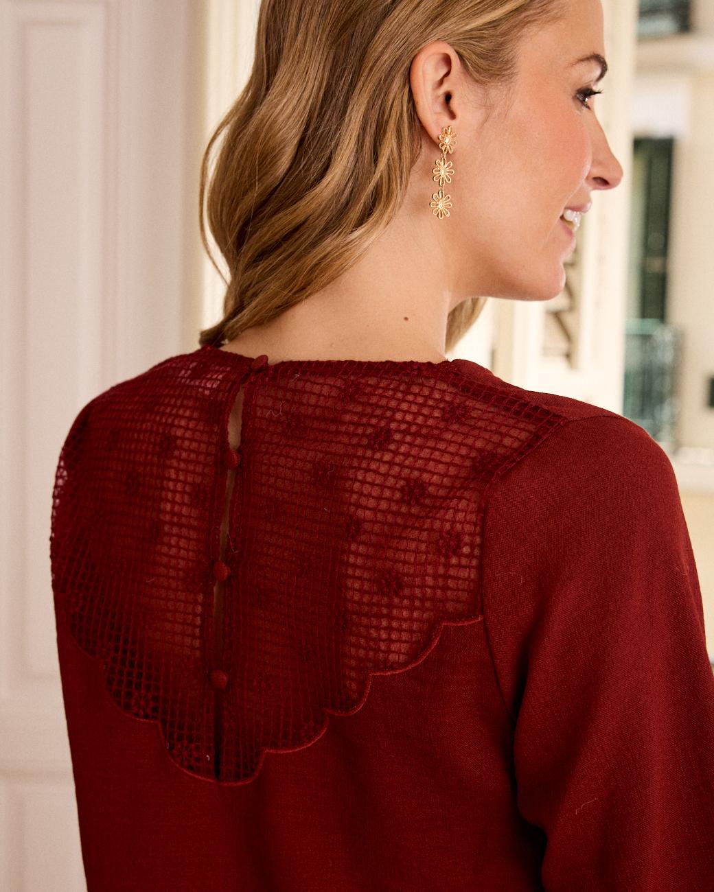 Bluse Kirsche Azucena