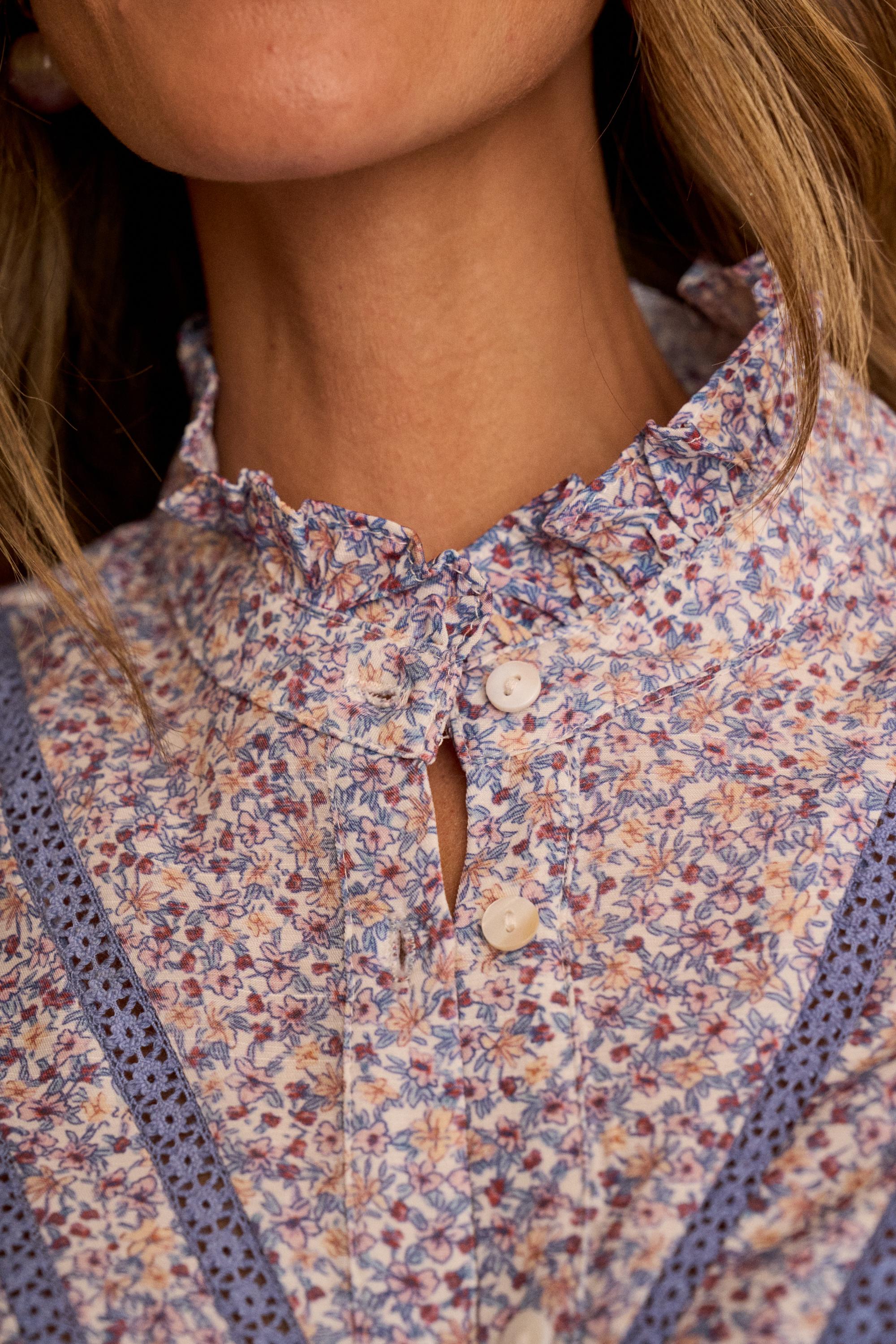 Hemd mit Blumenmuster Liberty