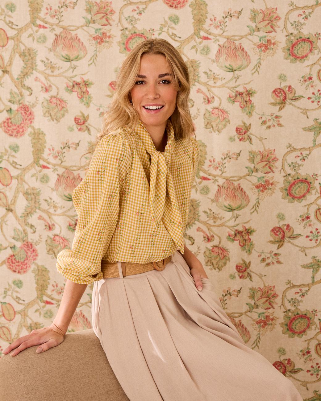 Floral bedrucktes Hemd Laura