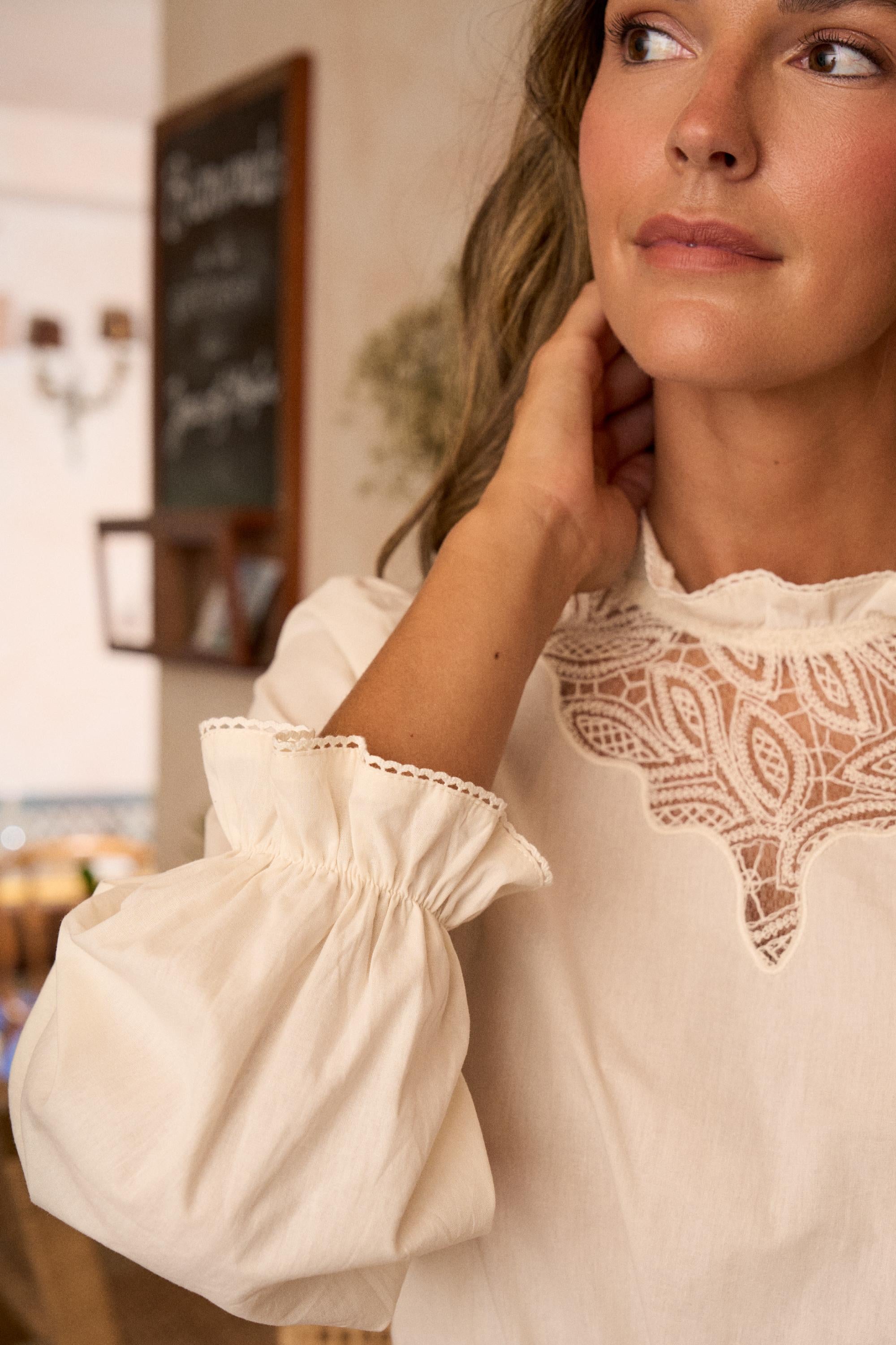 Weiße Bluse Eline