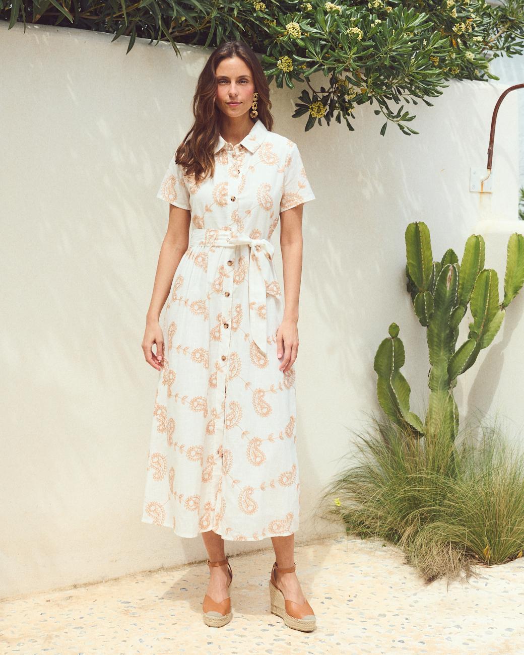Einfarbiges Kleid Elaisa