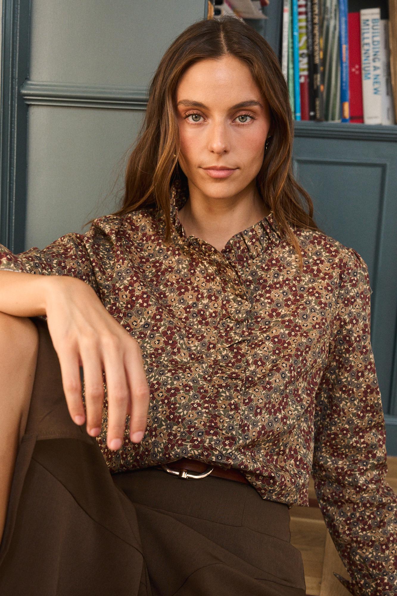Blumenbluse Ondine