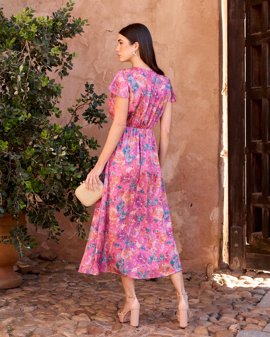 Bedrucktes Kleid Delfina