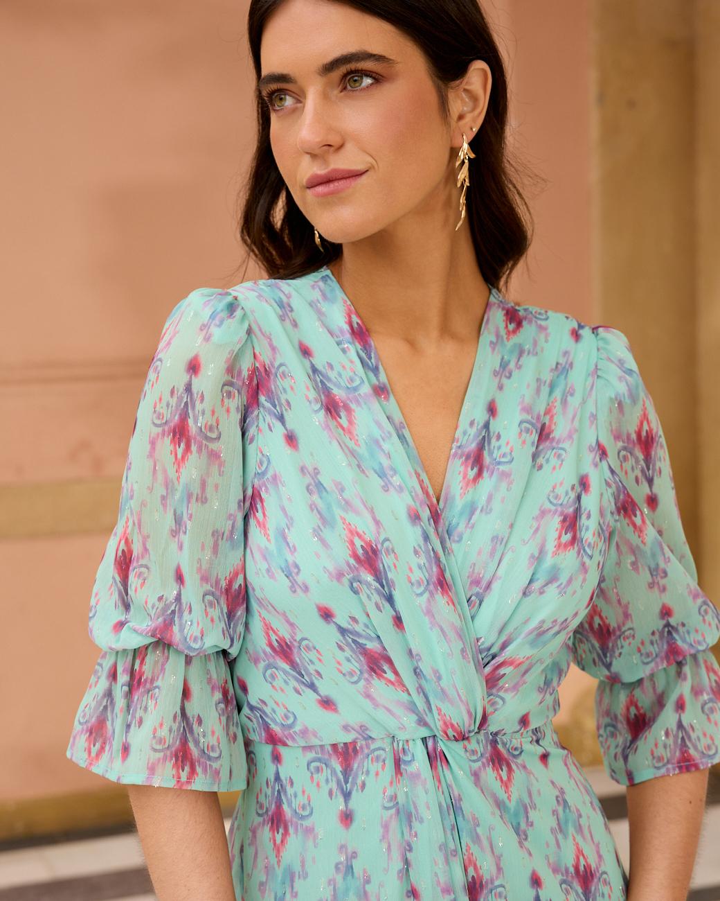 Bedrucktes Kleid Jimena