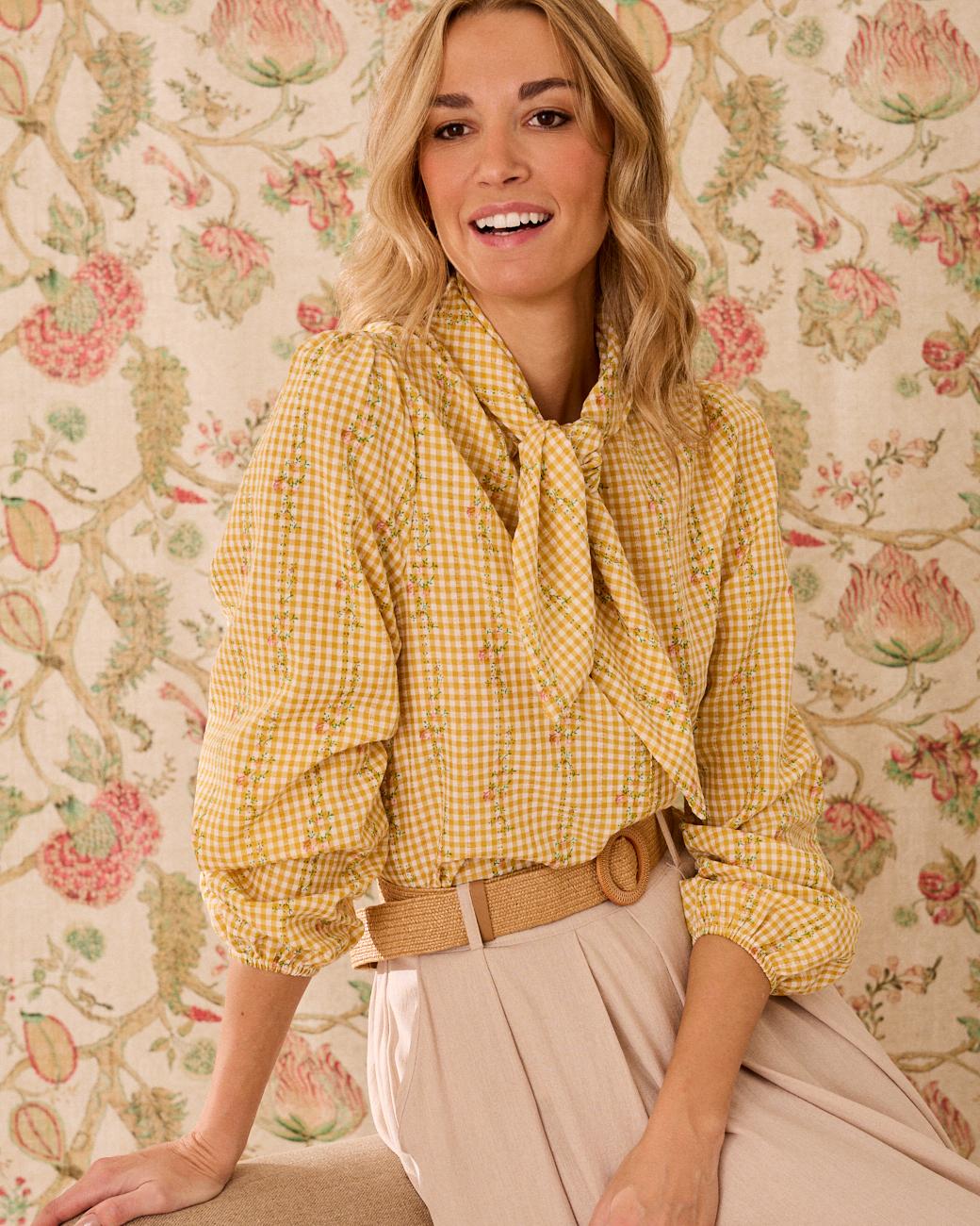 Floral bedrucktes Hemd Laura