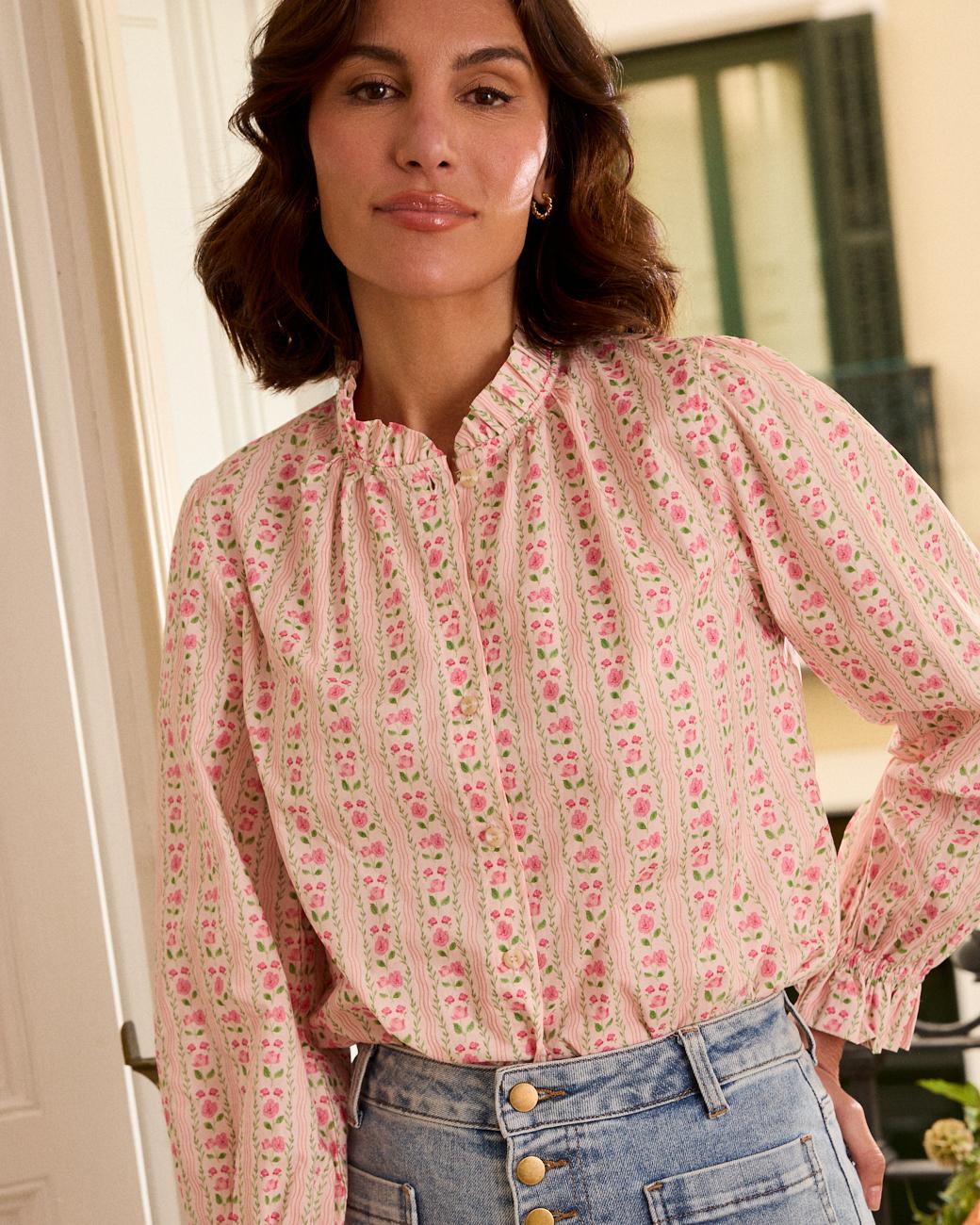 Hemd mit Blumenmuster Roberta