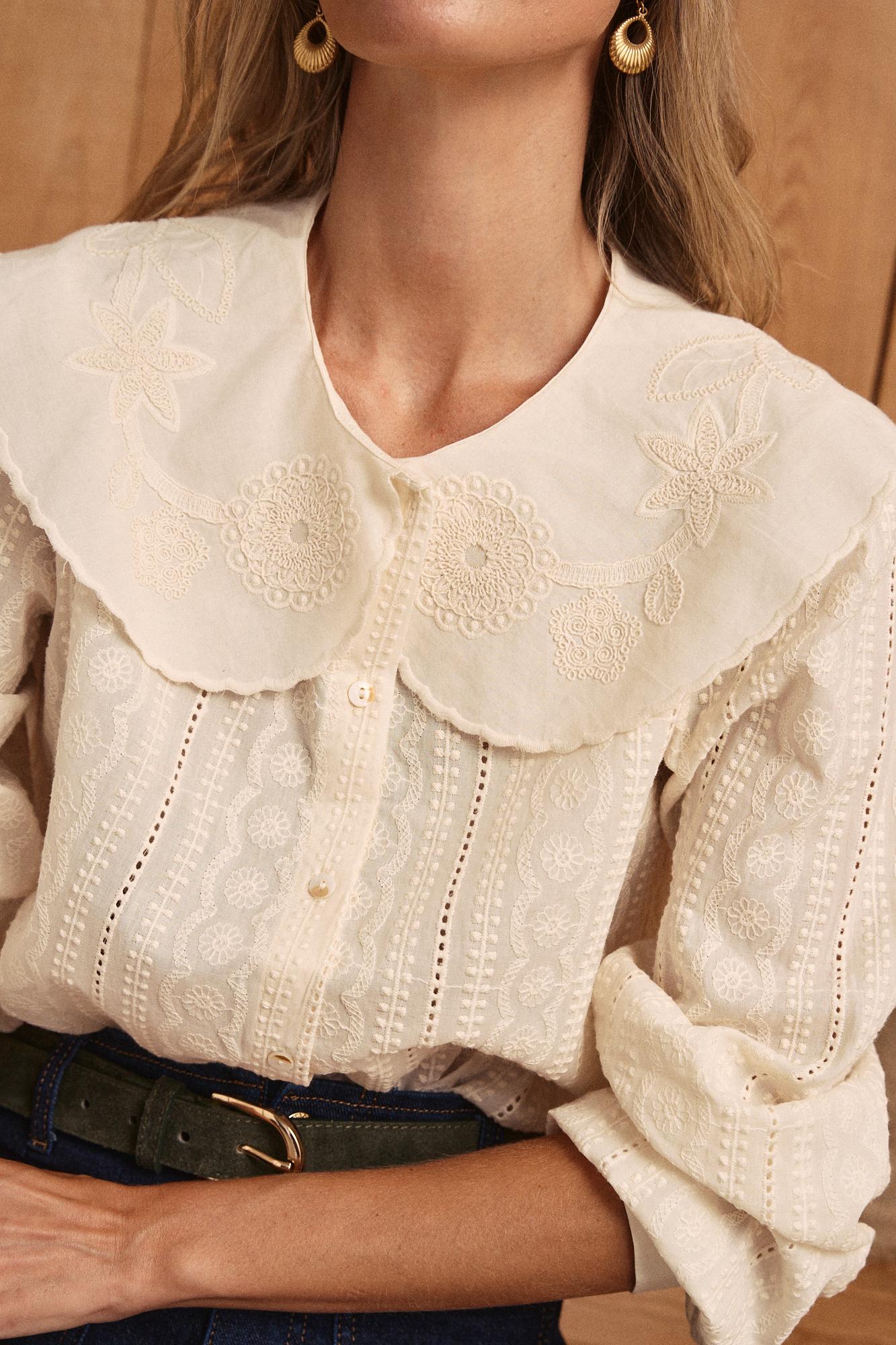 Bluse mit Kragen Genoveva
